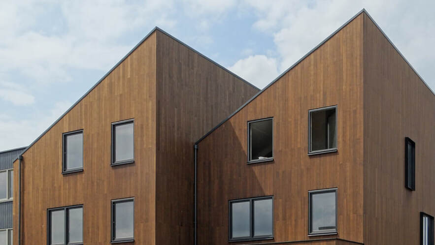 De Krijgsman Housing Project Disain: Moke Architects  Asukoht: Muiden, The Netherlands Kasutatud materjalid: Bamboo x-treme kinnine fassaadilaudis