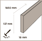 MOSO fassaadiprofiil 137x18 mm (trapets)