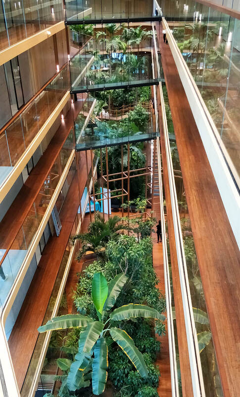 Roheline Hotell Jakarta (WestCord) bambus, puit ja klaas -vaade ülevalt